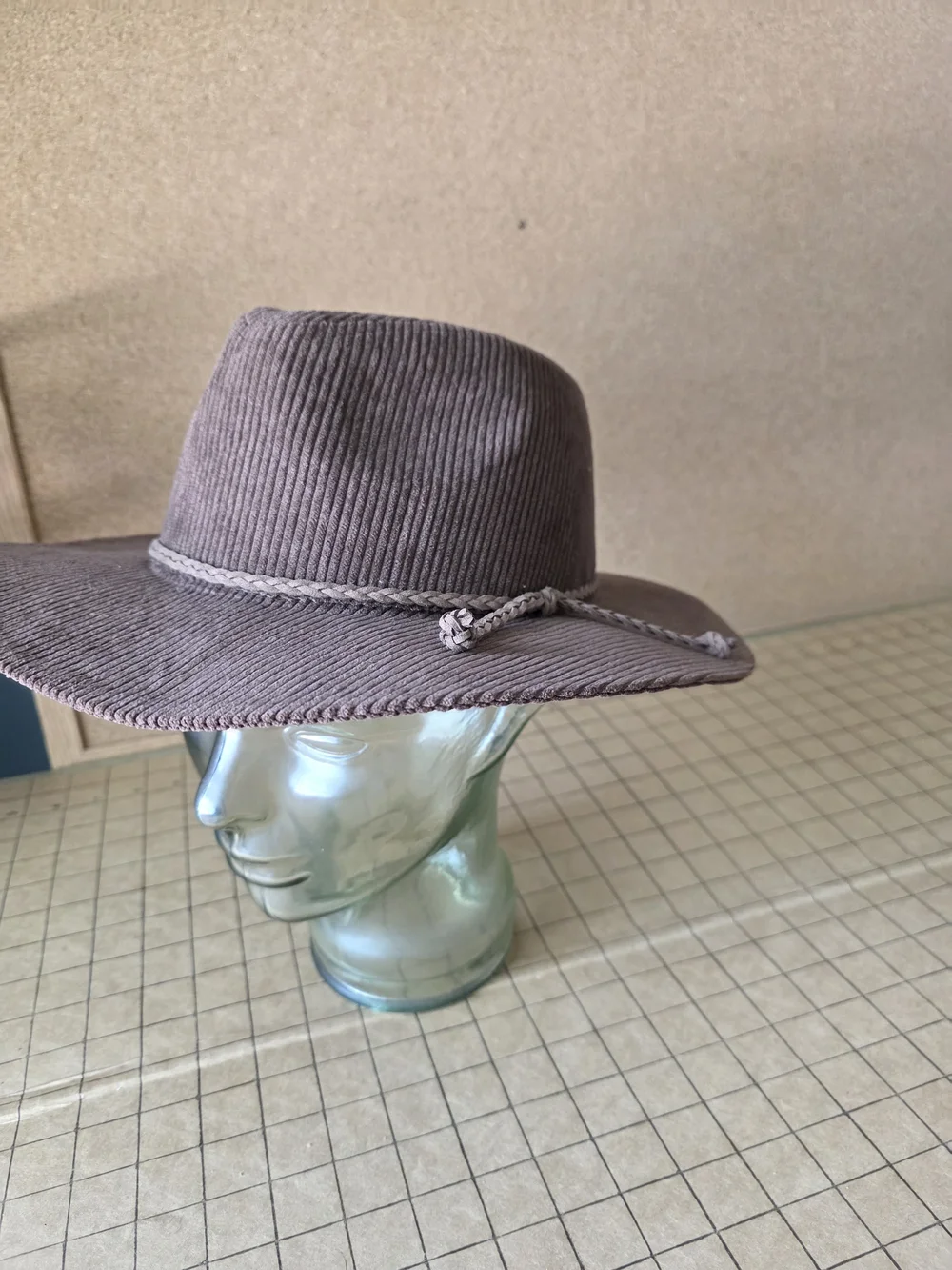 Sonoma Corduroy Wide-Brim Hat in Brown Boho Festival Fall Accessory
